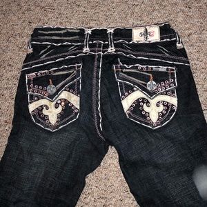 Swarovski covered denim